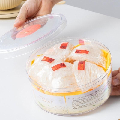 [CHÍNH HÃNG] Yến Sào Hoàng Kim - Hộp Quà Biếu Sức Khỏe Phúc An Khang (50g Tổ Yến & 4 Hũ Yến Chưng Ăn Kiêng) Tốt Cho Người Phục Hồi Sức Khỏe