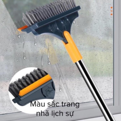 Combo Dọn Nhà 4 Món : Chổi Chà Cọ Nhà Vệ Sinh + Chổi Quét Trần Nhà + Bàn Chải Khe Hở Góc Cạnh + Khăn Lau Xe Ô Tô Cao Cấp