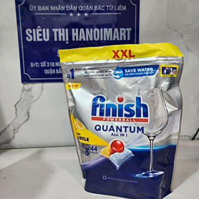 Viên rửa chén bát Finish Quantum Max 36 viên hương chanh