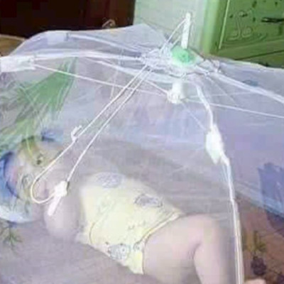 Đồ Dùng Phòng Ngủ -   Mùng Chụp Voan  Thái  -Mùng Chụp Cây Gấp Gọn Chống Muỗi, Côn Trùng Cho Bé Nhỏ