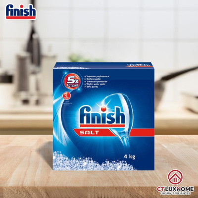 Muối rửa chén bát Finish 4kg kèm túi zip 