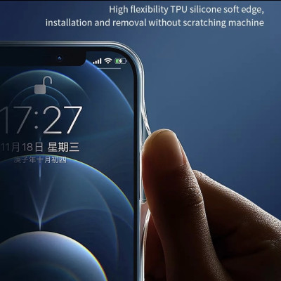 Ốp Wiwu Magentic Crystal Case Cho Iphone 13 Trong Viền Màu, Viền Dẻo Chống Ố Vàng , Chống Sốc Tốt - Hàng Chính Hãng