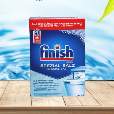 Nước làm bóng Finish 750 ml+ muối rửa bát Finish 1200 g