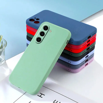 Ốp lưng silicon case cho Samsung Galaxy S23 FE mỏng 0.3mm chống bám bẩn mặt lưng siêu mềm mịn, có gờ bảo vệ camera - hàng nhập khẩu