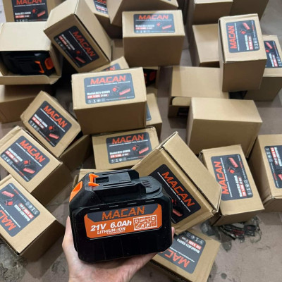 HÀNG  CHÍNH HÃNG  - Pin MACAN 15 Cell 21V dung lượng cao chân pin phổ thông