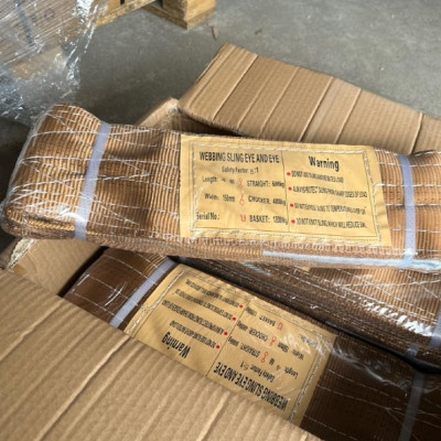 Dây cáp vải cẩu hàng dẹt | Màu theo tải trọng | Đa dạng kích thước