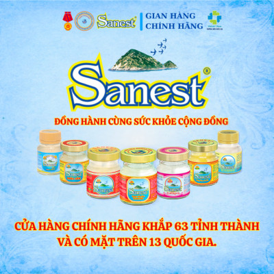  NEW [ Hộp quà tặng 6 lọ] Nước Yến sào Khánh Hòa Sanest 21% - Nhân sâm