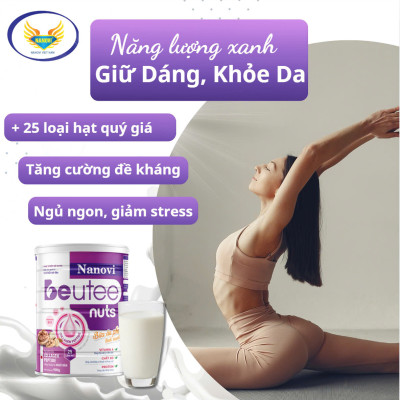 MUA 5 TẶNG 2 sữa hạt Thuần chay Nanovi Beutee 900g - 25 loại hạt bổ sung Canxi, dinh dưỡng từ đạm thực vật