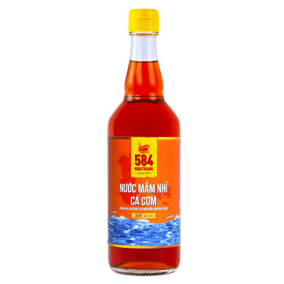 Thùng 6 Chai Nước mắm Nhỉ Cá cơm 584 Nha Trang - 30 độ đạm - Chai thủy tinh 510ml