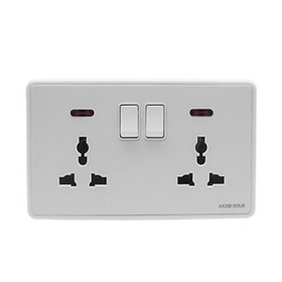 CÔNG TẮC Ổ CẮM ĐÔI 04070 AKKO STAR   - HÀNG CHÍNH HÃNG