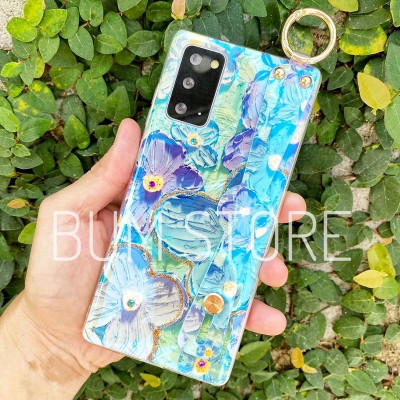 Ốp Lưng Cho Galaxy S25 Ultra / S24 Ultra / S23 Ultra / S23 PLus / S22 Ultra / S22 Plus / S21 Ultra / S21 Plus / Note 20 Ultra / Note 20 / Note10 Plus / Note 10 Hoa Màu Sơn Nước Đính Dây