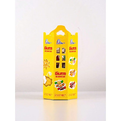 Kẹo Calipzo mix 100g Bát giác  Màu vàng