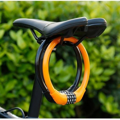 Bộ 2 Tay Nắm Sừng Trâu Xe Đạp Thể Thao Cao Cấp tặng Khóa xe đạp chống trộm 4 số đổi mã