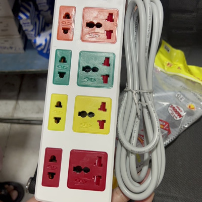 Ổ cắm điện đa năng Honjianda HJD-0448B -13A dây 3 mét hàng chính hãng màu ngẫu nhiên