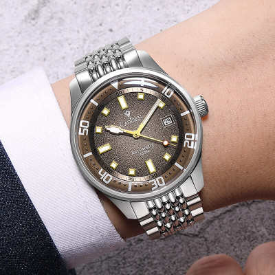 Đồng Hồ Nam Cadisen C8244M1 Chính Hãng Full Box Chống Nước Kính Chống Xước Dây Thép BH 2 Năm Máy Cơ