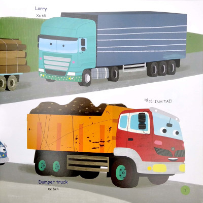 Busy Machines - Trucks: Những Cỗ Máy Năng Nổ - Xe Tải (Song Ngữ Anh - Việt)