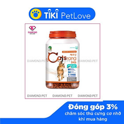 ]2kg] Thức ăn hạt cho mèo mọi lứa tuổi Catsrang dạng Hộp