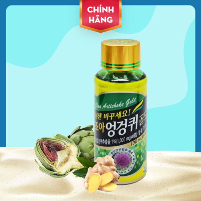 Nước giải rượu Hàn Quốc CHOA Artichoke Gold - Giải rượu nhanh chóng, thanh lọc, bảo vệ tế bào gan