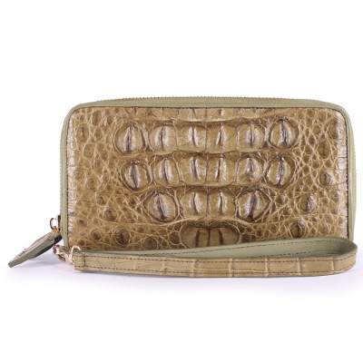  Ví nữ da cá sấu nhiều loại màu rêu HJ93211-18-49