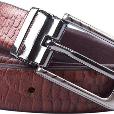 Thắt Lưng Nữ Da Thật Vân Cá Sấu Huy Hoàng HT5122 - Nâu