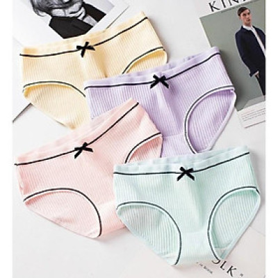 Hộp 5 Quần Lót chíp tăm Thiên Nga Kháng Khuẩn Xuất Nhật, Hàng Cao Cấp Free Size từ 45 đến 65 ký. Quần Chíp Hạc Hồng