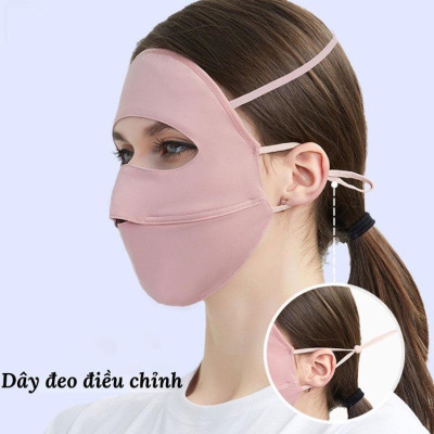 Khẩu Trang Toàn Mặt Chống 98% Tia UV, Khẩu Trang Ninjia Hai Lớp Chống Nắng UPF 50+ Ngăn Ngừa Bụi Mịn. TakyHome 7887