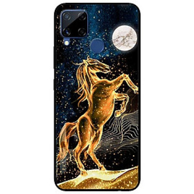 Ốp lưng dành cho Realme C15 mẫu Chú Ngựa Vàng