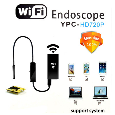 Camera Nội Soi chống nước cho điện thoại LED HD Wifi Endoscope Dài 1M - Hàng Nhập Khẩu