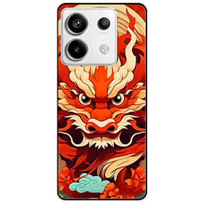 Ốp lưng cho Realme 9i - 10 - C20 - C67 - C65 4G - C11 2021 - Poco X6 5G - Rồng Đỏ - Hàng Chính Hãng