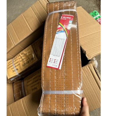 Dây cáp vải cẩu hàng dẹt | Màu theo tải trọng | Đa dạng kích thước