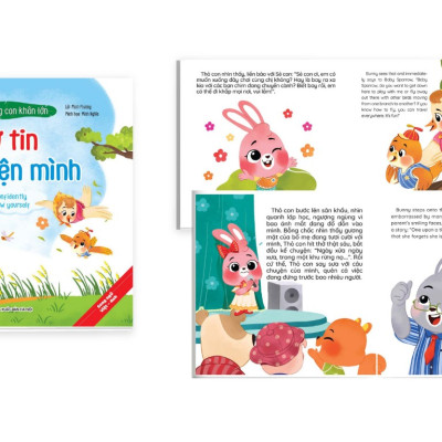 Tủ sách kỹ năng giao tiếp cho bé - Bộ 10 cuốn truyện tranh song ngữ "Cùng con khôn lớn" (Tặng bộ bút bay mực cho bé thỏa sức sáng tạo)