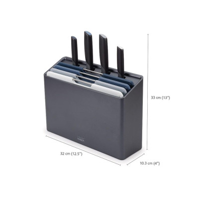 Bộ 8 dao thớt phân loại Joseph Joseph Folio Plus (Graphite) - 006278