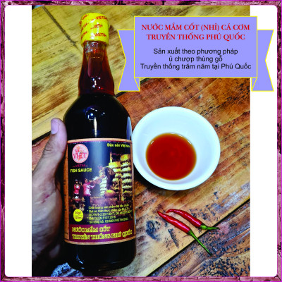 1 Thùng NƯỚC MẮM CỐT PHÚ QUỐC 40N - 40 độ đạm - 1 thùng 6 chai.