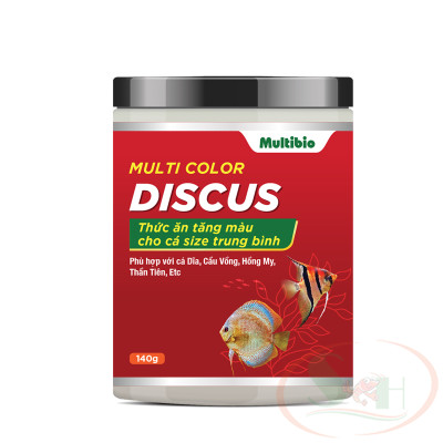 Thức ăn cá dĩa Multi Color Discus hạt nổi chìm chậm tăng màu cá cảnh