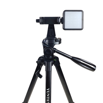 Combo Tripod điện thoại, máy ảnh + Đèn RGB hỗ trợ ánh sáng hỗ trợ quay video, livestream, chụp ảnh - Hàng chính hãng