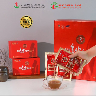 Nước hồng sâm nguyên chất 100% Bio Apgold  chính hãng hộp 30 gói