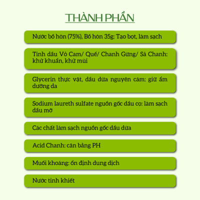 Nước rửa chén hữu cơ Bồ hòn Ecocare tinh dầu Quế 4000ml