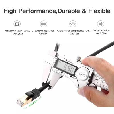 Ugreen UG11271NW107TK 5M màu Đen Cáp mạng LAN CAT7 STP chống nhiễu - HÀNG CHÍNH HÃNG