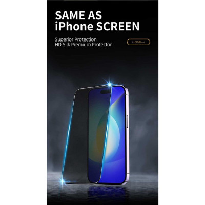 Kính cường lực chống chói chống vân tay MIPOW KINGBULL 2.5D HD Anti-Glare Premium cao cấp cho iPhone 15 ProMax | 15 Pro | 15 Plus | 15 Hàng chính hãng
