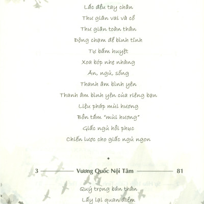 Hiểu Và Ứng Dụng Nhanh Nguồn Cảm Hứng Sống Vui Khoẻ Và Thanh Thản Mỗi Ngày - Phương Pháp Thư Giản - Dr Sarah Brewer; Duyên Nguyễn dịch