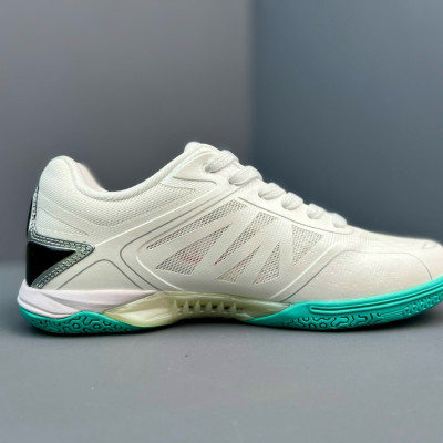 Giày Bóng Bàn Speed Art 28013 Trắng Xanh Mint - Khoáng Khí Tối Đa, Êm Ái, Di Chuyển Linh Hoạt, SIêu Bền Bỉ