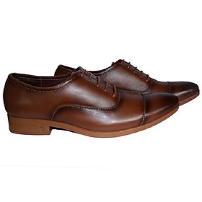 Giày tây nam Huy Hoàng cột dây  màu vàng bò HT7503