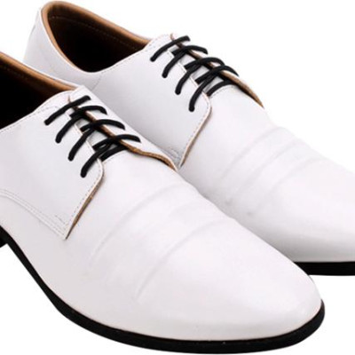 Giày Nam Cột Dây Đen Huy Hoàng HT7751 - Trắng