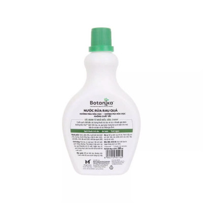 Nước ngâm rửa rau củ quả, thực phẩm sinh học 500ml - 100% muối biển , dấm và chanh