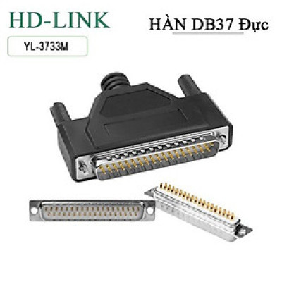Đầu hàn COM DB37 HD-Link YL-3733M/F vỏ ốp nhựa dẻo. Hàng chính hãng !!!