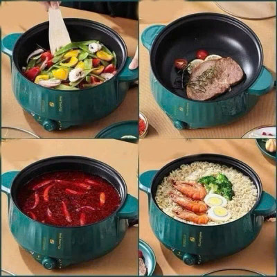 Nồi Lẩu Điện Cao Cấp 2 Tầng Loại Tốt – Nấu Lẩu, Hấp Thực Phẩm, Xào Rau Thịt Dễ Dàng, ĐÈN TRANG TRÍ, ĐỒNG HỒ TREO TƯỜNG