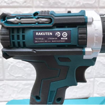 Bộ máy khoan pin RAKUTEN 66V khoan tường, khoan sắt, khoan bê tông máy 2 pin, đảo chiều và mũi khoan