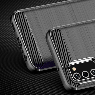 Ốp lưng chống sốc Vân Sợi Carbon cho Samsung Galaxy A03s - Hàng nhập khẩu