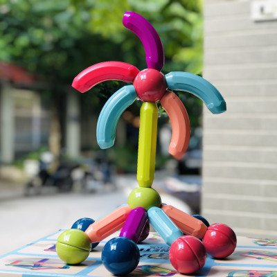 Đồ Chơi Xếp Hình Nam Châm 64 chi tiết, Magnetic Stick