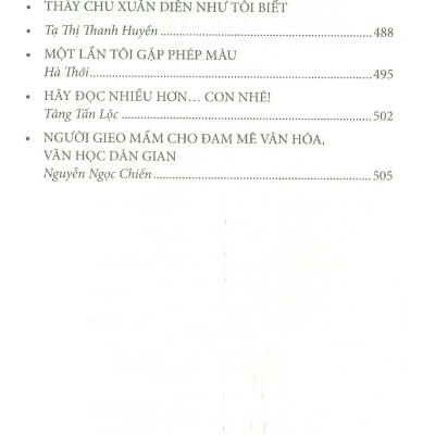 Nhà Giáo Nhà Nghiên Cứu Văn Hóa Dân Gian CHU XUÂN DIÊN